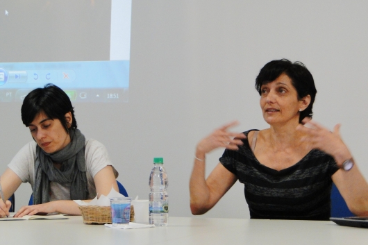 Profa. Dra. Renata Senna Garraffoni e atual diretora do Balé Teatro Guaíra Cintia Napoli – Café com História